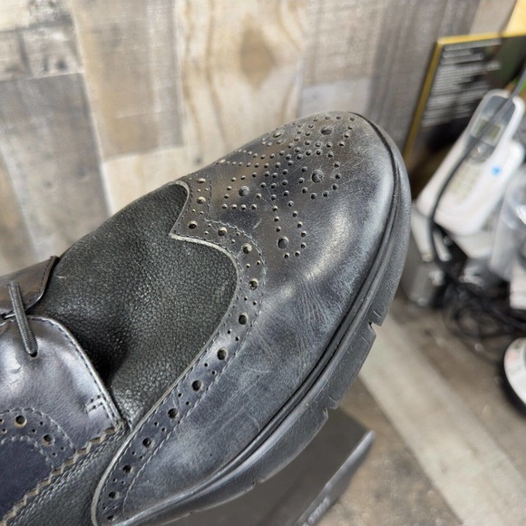 Kenneth Cole Mens Trent Black Wingtip‎ Dress Shoes Size 11 main image 16
